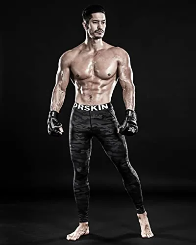DRSKIN Pants de compresión negros DMBB04